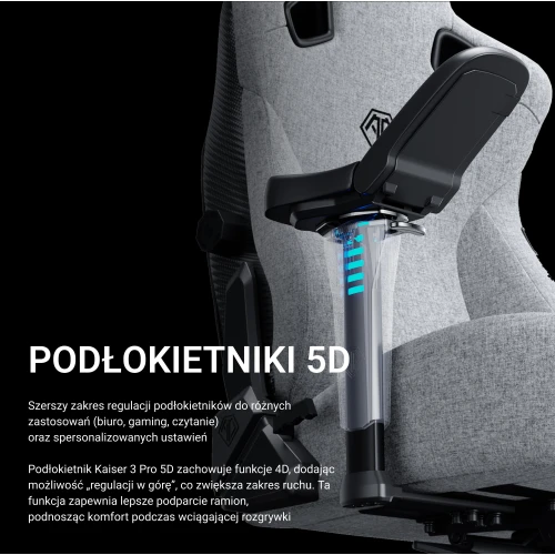 Fotel Anda Seat Kaiser 3 Pro XL Materiałowy black