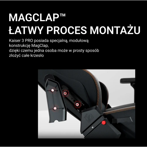 Fotel Anda Seat Kaiser 3 Pro XL Materiałowy black