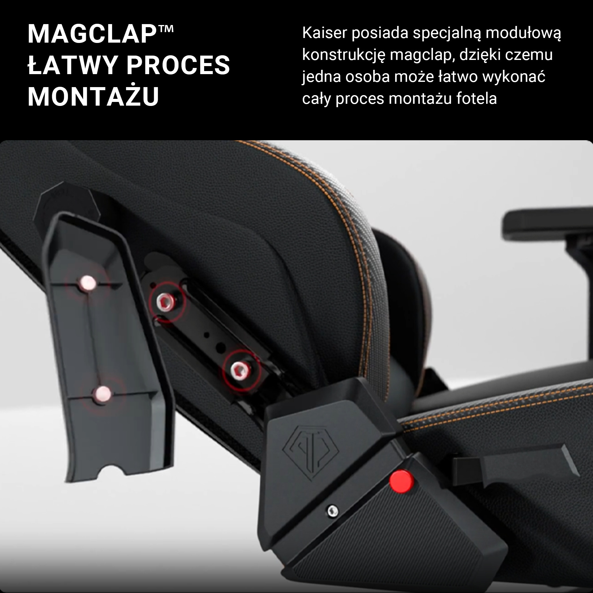 Łatwy proces montażu dzięki modułowej konstrukcji MagClap
