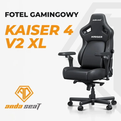 Fotel Anda Seat Kaiser 4 V2 Size XL Gray Materiałowy