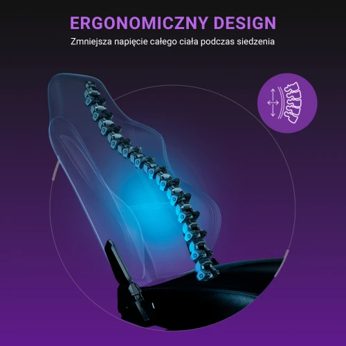 Fotel Anda Seat Luna Black Materiałowy