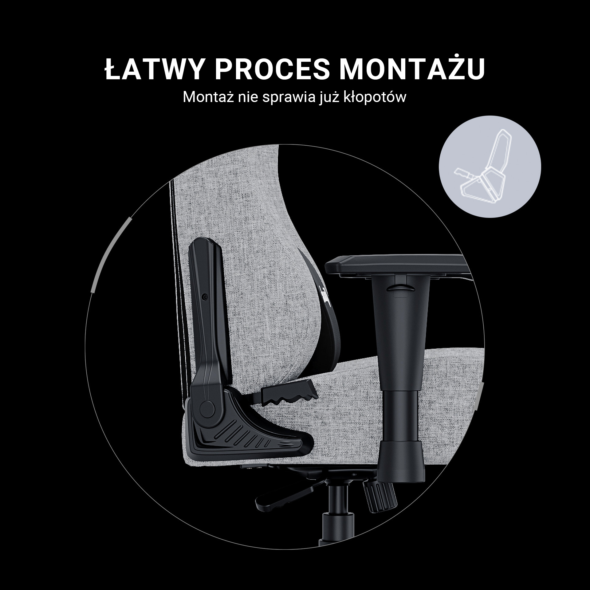 Mechanizm bujania i regulacja kąta odchylenia oparcia
