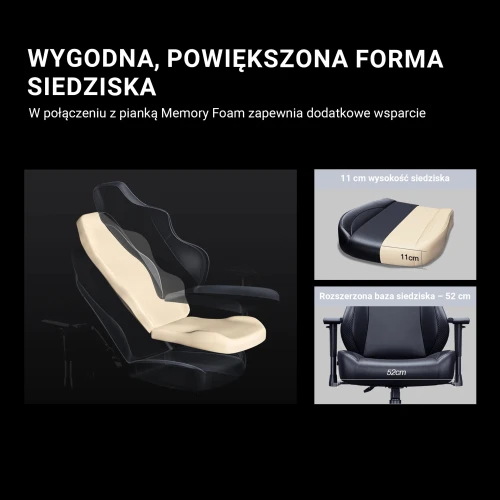 Fotel Anda Seat Luna Grey Materiałowy