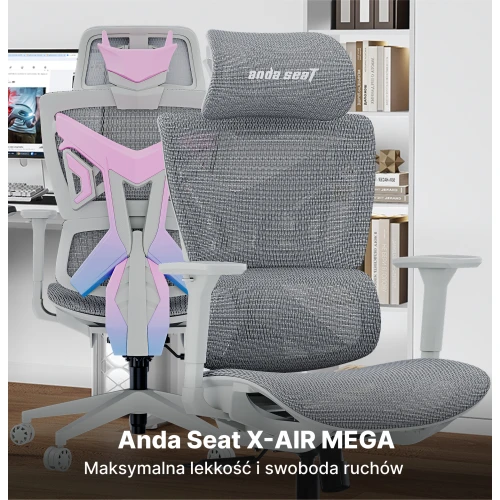 Fotel Anda Seat X-Air Mega Size XL Mesh Gray Twilight
