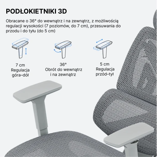 Fotel Anda Seat X-Air Mega Size XL Mesh Gray Twilight