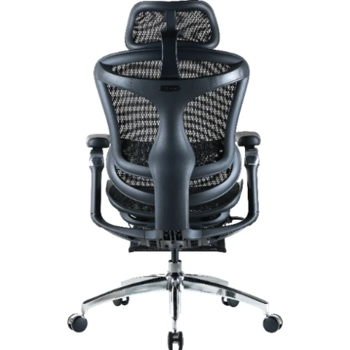 Fotel biurowy z podnóżkiem Sihoo DORO C300 Pro Mesh Black z podnóżkiem