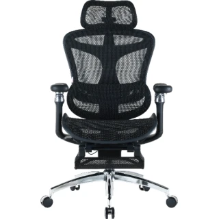 Fotel biurowy z podnóżkiem Sihoo DORO C300 Pro Mesh Black z podnóżkiem
