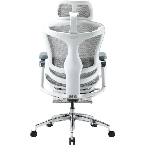 Fotel biurowy z podnóżkiem Sihoo DORO C300 Pro Mesh White z podnóżkiem