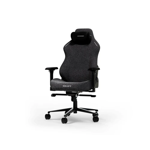 Fotel DXRacer CRAFT Black Materiałowy XL
