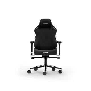 Fotel DXRacer CRAFT Black Materiałowy L