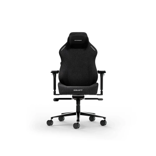 Fotel DXRacer CRAFT Black Materiałowy L