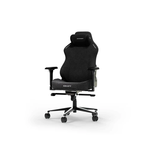 Fotel DXRacer CRAFT Black Materiałowy L