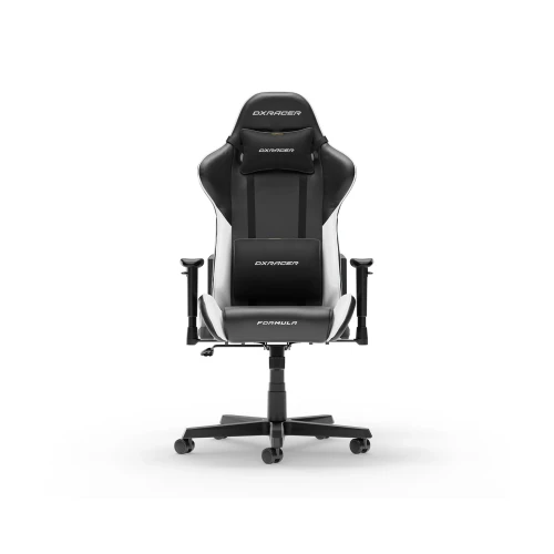 Fotel DXRacer FORMULA Black & White PVC Leather L
