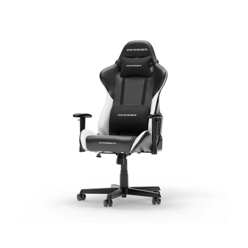 Fotel DXRacer FORMULA Black & White PVC Leather L