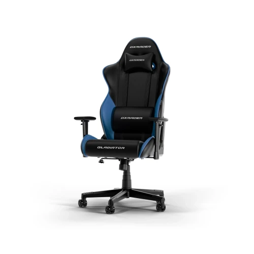 Fotel DXRacer GLADIATOR L Black & Blue PVC Leather