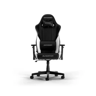 Fotel DXRacer GLADIATOR L Black & White PVC Leather