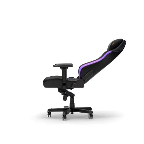Fotel DXRacer MASTER Black & Violet EPU Leather XL