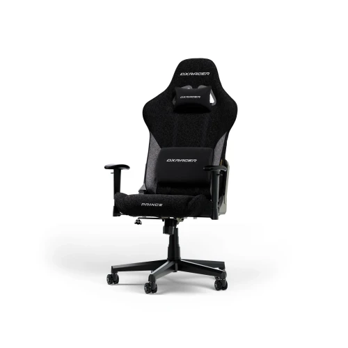 Fotel DXRacer PRINCE Black & Grey Materiałowy L