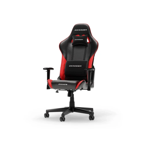 Fotel DXRacer PRINCE Black & Red PVC Leather L