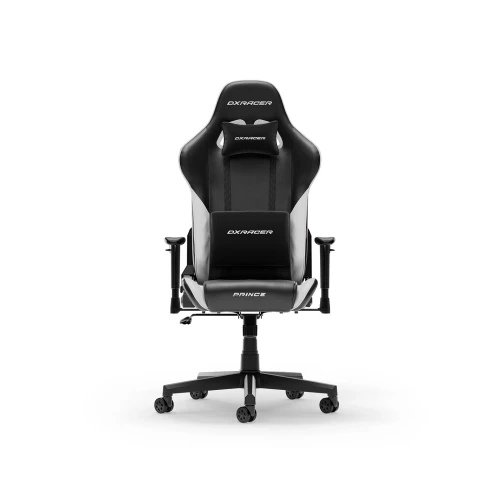 Fotel DXRacer PRINCE Black & White PVC Leather L