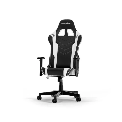 Fotel DXRacer PRINCE L Black & White PVC Leather