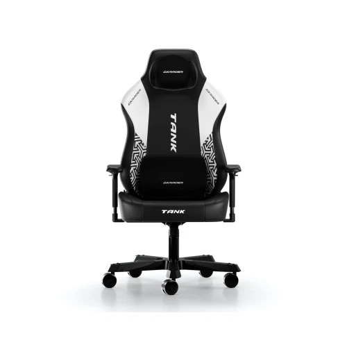 Fotel DXRacer TANK Black & White Armour EPU Leather XXL