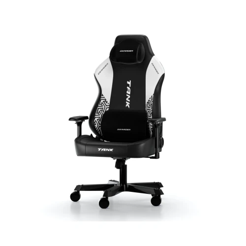 Fotel DXRacer TANK Black & White Armour EPU Leather XXL