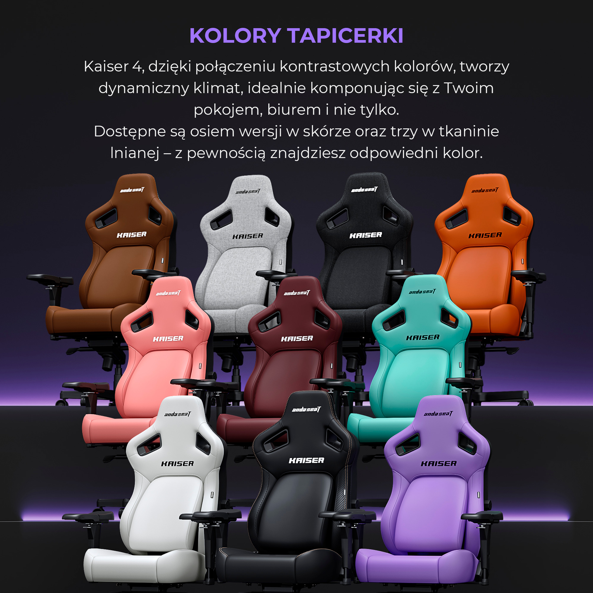 Fotel gamingowy Anda Seat Kaiser 4 - najważniejsze cechy