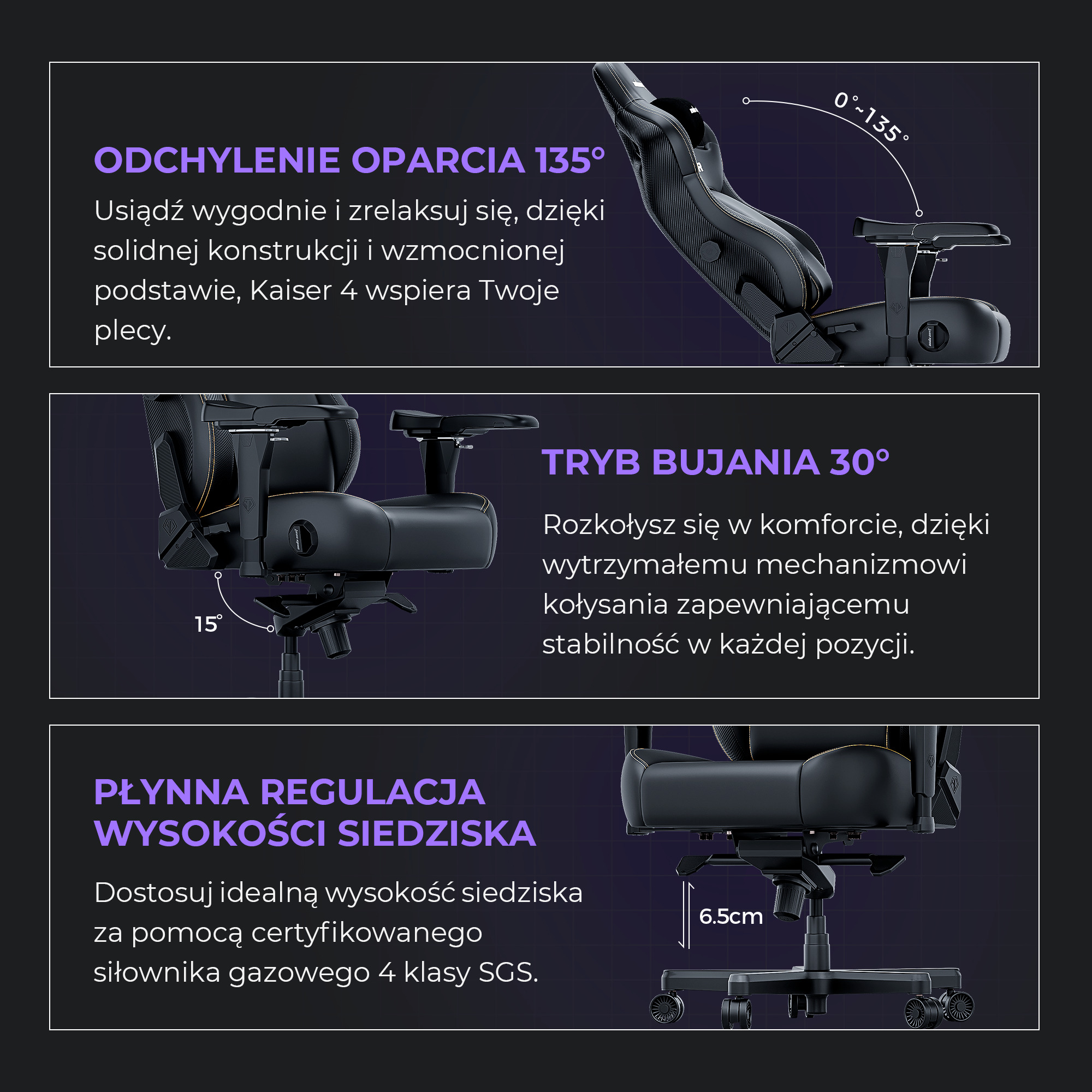 Regulowana poduszka magnetyczna Anda Seat