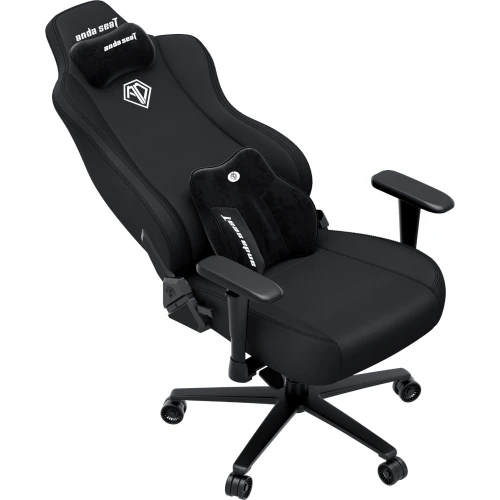 Fotel gamingowy materiałowy Anda Seat Novis Plus XL czarny obrotowy