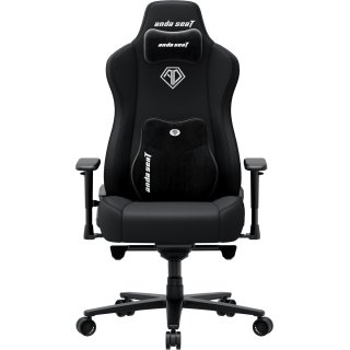 Fotel gamingowy materiałowy Anda Seat Novis Plus XL czarny obrotowy