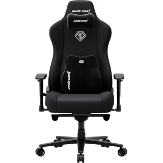 Fotel gamingowy materiałowy Anda Seat Novis Plus XL czarny obrotowy