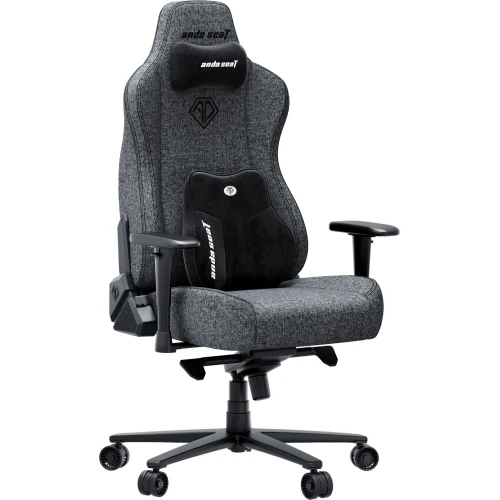 Fotel gamingowy materiałowy Anda Seat Novis Plus XL ciemnoszary obrotowy