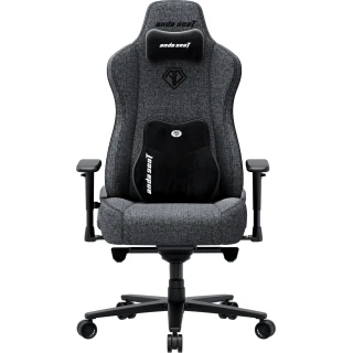 Fotel gamingowy materiałowy Anda Seat Novis Plus XL ciemnoszary obrotowy