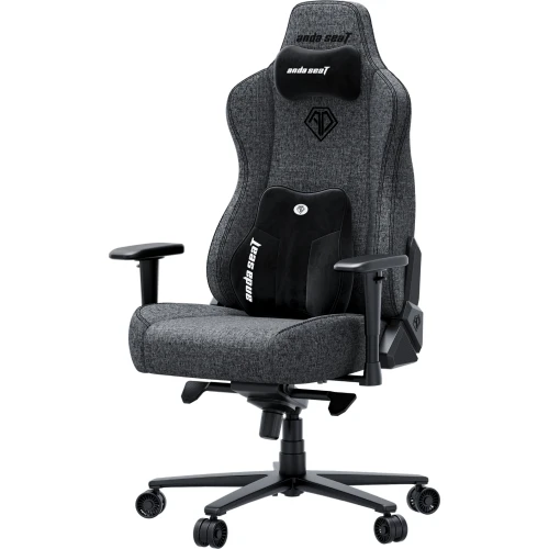 Fotel gamingowy materiałowy Anda Seat Novis Plus XL ciemnoszary obrotowy