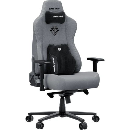 Fotel gamingowy materiałowy Anda Seat Novis Plus XL szary obrotowy