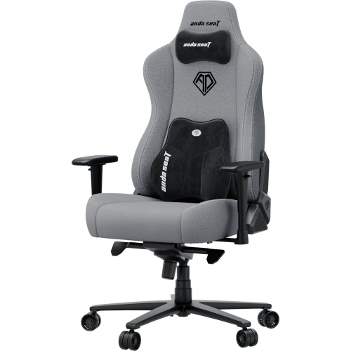 Fotel gamingowy materiałowy Anda Seat Novis Plus XL szary obrotowy