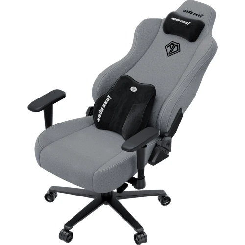 Fotel gamingowy materiałowy Anda Seat Novis Plus XL szary obrotowy