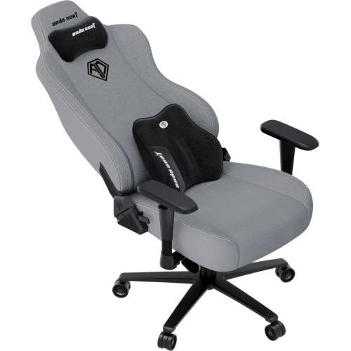 Fotel gamingowy materiałowy Anda Seat Novis Plus XL szary obrotowy