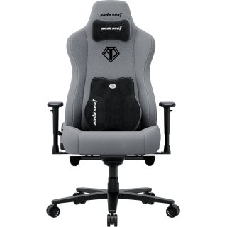 Fotel gamingowy materiałowy Anda Seat Novis Plus XL szary obrotowy
