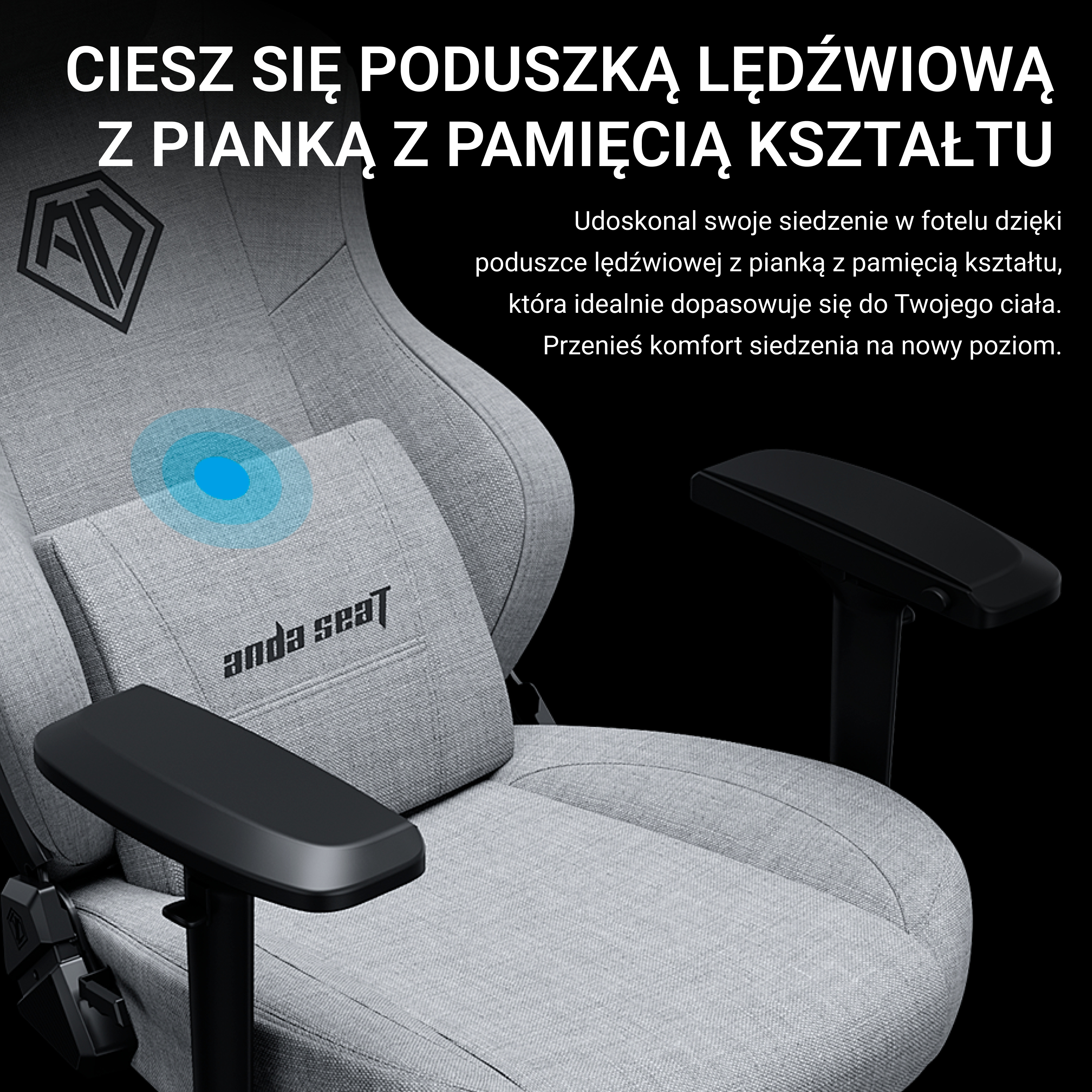 Poduszka lędźwiowa Memory Foam Anda Seat Phantom 3 Pro