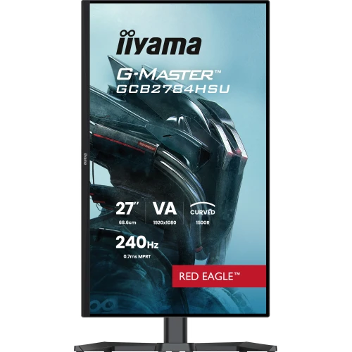IIYAMA Monitor 27 cali GCB2784HSU-B1 FHD 0.7ms VA 1500R 240Hz PIVOT