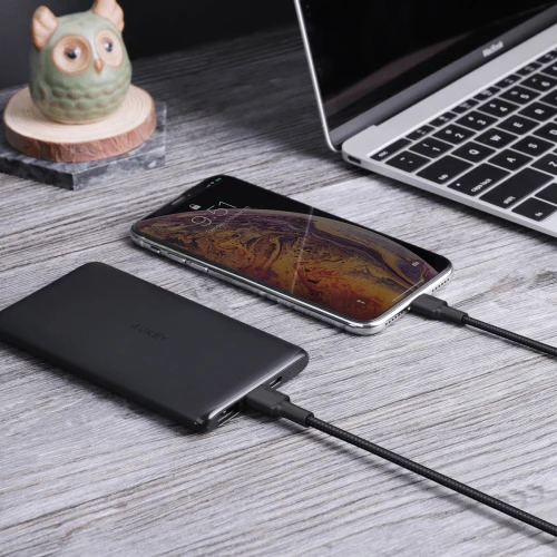 Kabel Aukey USB-C - Lightning MFI 27W 1.8m