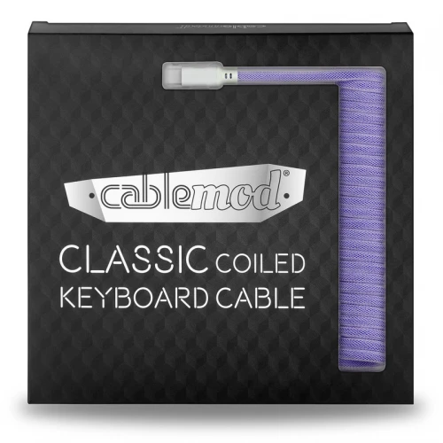 Kabel do klawiatury CableMod Classic Coiled Cable Rum Raisin (USB-C do USB-A) 1.5m