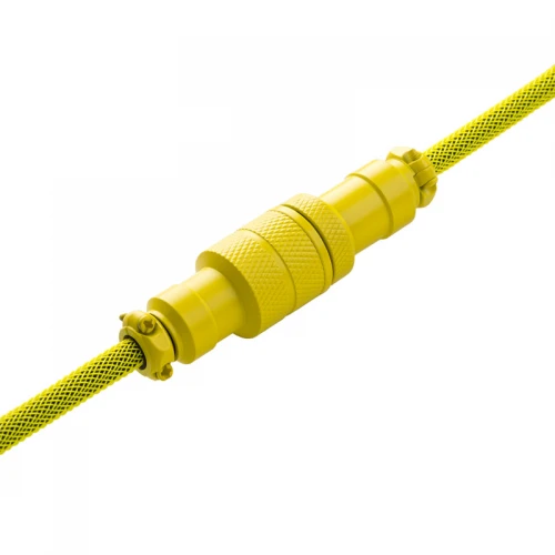 Kabel do klawiatury CableMod Pro Coiled Cable Dominator Yellow (USB-C do USB-A) 1.5m