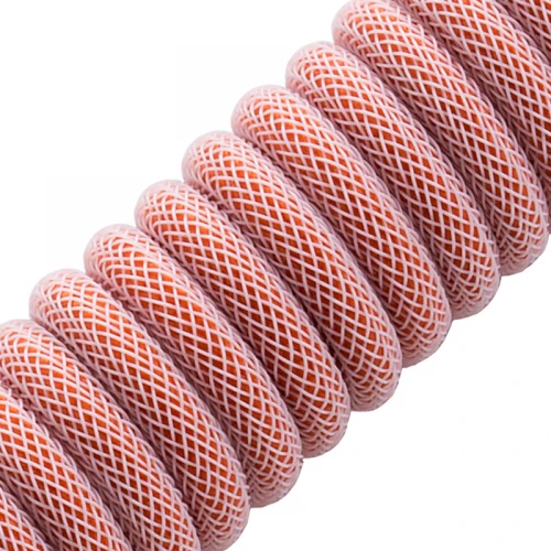 Kabel do klawiatury CableMod Pro Coiled Cable Orangesicle (USB-C do USB-A) 1.5m