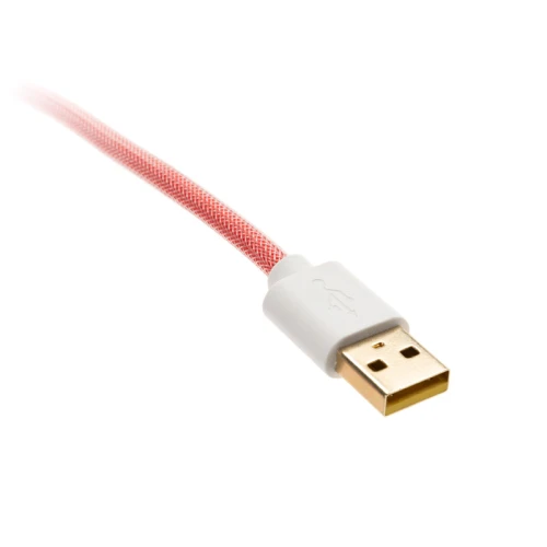 Kabel do klawiatury Ducky Premicord Czerwony (USB Typ C do Typ A) - 1,8m