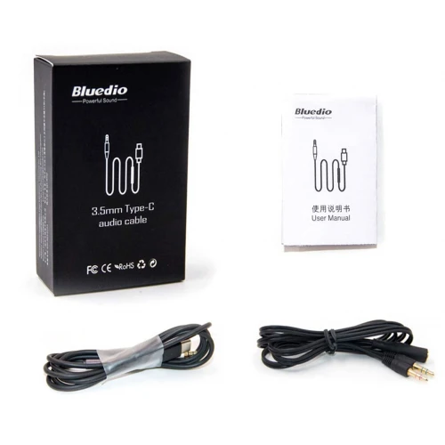 Kabel do słuchawek Bluedio USB-C Jack 3.5mm (TM/T4/T5/T6/F2)
