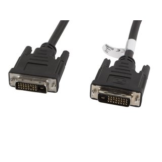 Kabel DVI-d(m)(24+1)->dvi-d(m)(24+1) 1.8m Czarny Dual Link Lanberg
