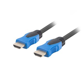 Kabel HDMI M/m V2.0 0.5m 4K Pełna Miedź Czarny Lanberg